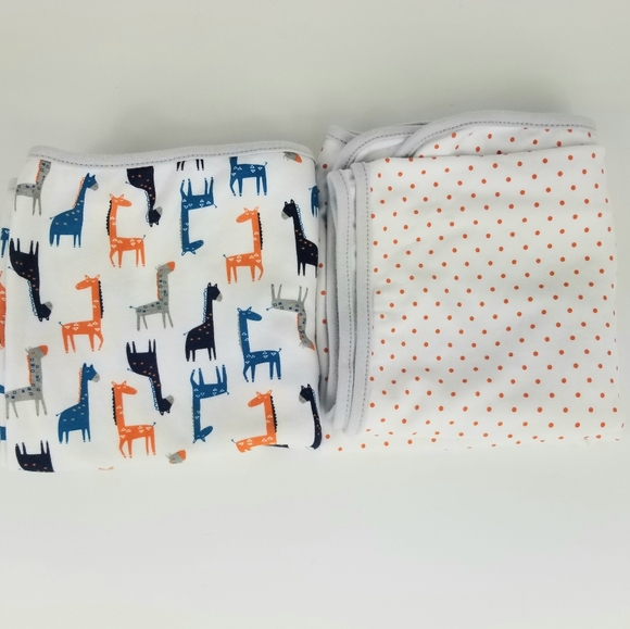 Pottery Barn Kids Other - Set of 2 Pottery Barn Kids Harper Organic Blankets